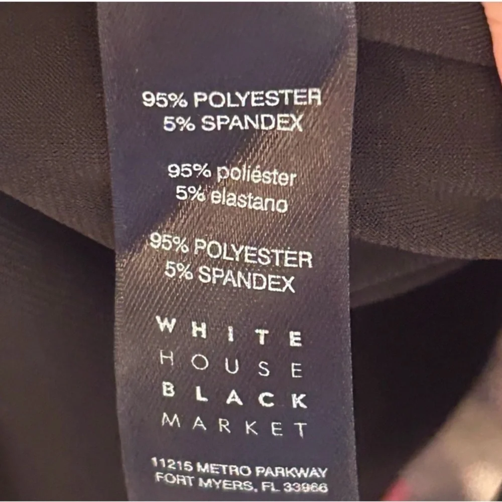 White House Black Market Reversible Sheath Dress – Floral / Black – Size S #154 - Picture 8 of 8